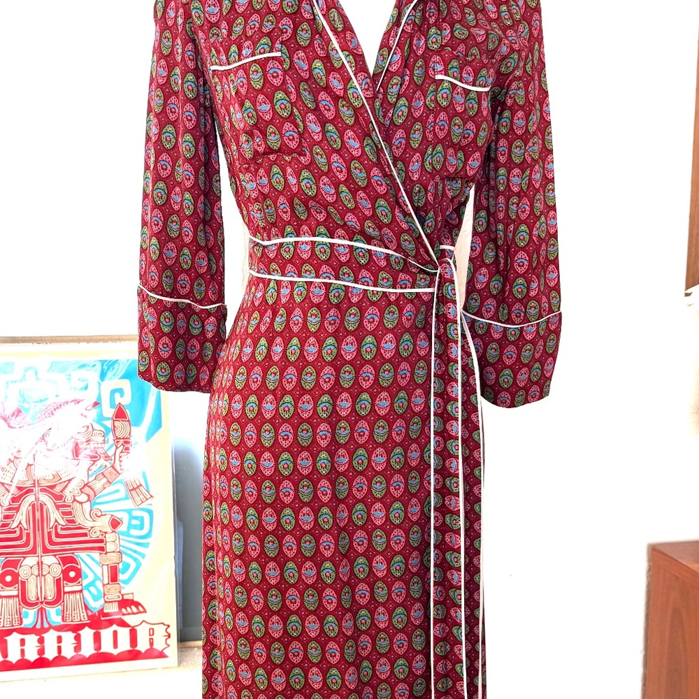 CLAUDIE PIERLOT ROLEE BELTED WRAP MAXI DRESS - Picture 3 of 9